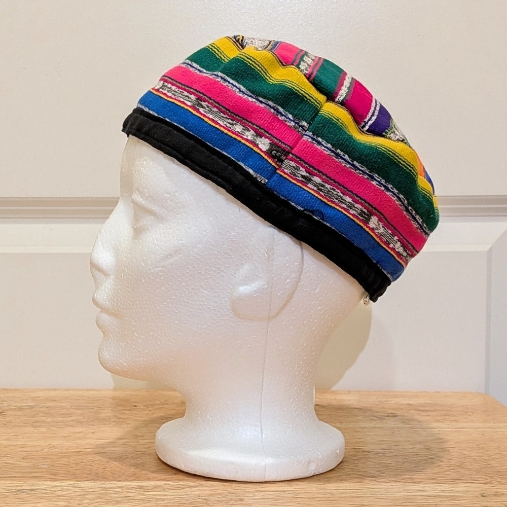 NWOT Beckwoman L 100% Cotton Handmade Reversible Smoking Cap